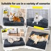 Small Dog Bed 50x40x5cm, Cat Bed, Washable Removable Cover with