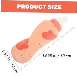CORHAD Adorable Milk Bottle Stuffed Portable Hug Pillow for Creative Accessory Soft Cushion for Home and Travel Design