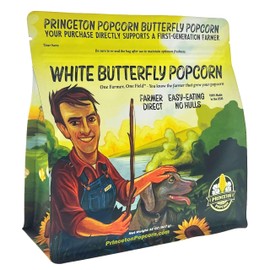 Princeton Popcorn Baby White Popcorn Kernels, Tender & Small, Non GMO, Hulless, Farmer Direct, Gluten Free, 2lb Bag for Popping, Ideal for Oil Popcorn Popper, Microwave Popcorn or Air Popper