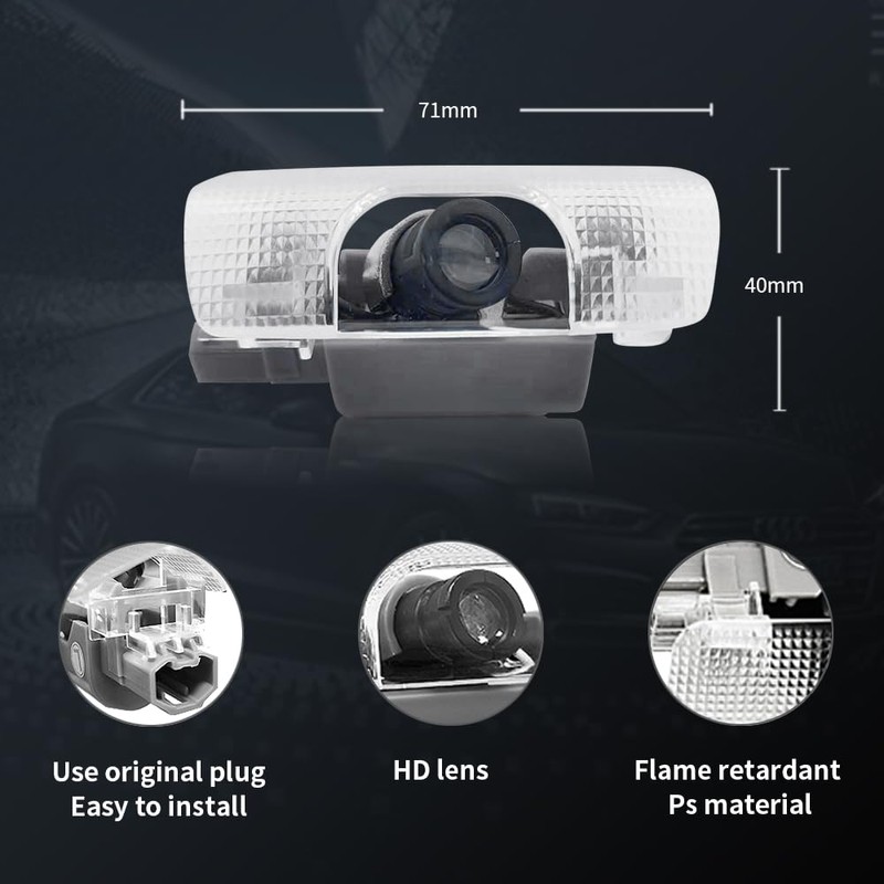 2 PCS LED Car Door Logo Lights Compatible for Sienna