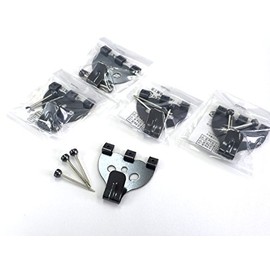 額吊り用フック 大 三つ針 5個セット 黒茶