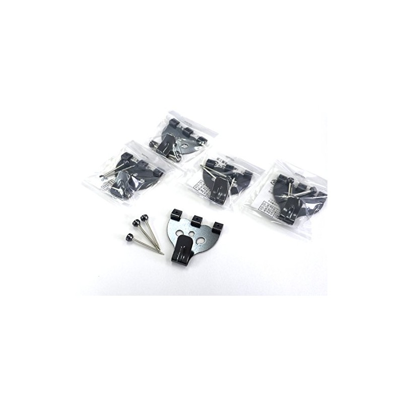 額吊り用フック 大 三つ針 5個セット 黒茶