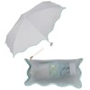 Wpc. 801-14936-102 Parasol, Light Shielding Wave Piping Parasol, Mini Gray,