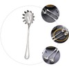 Pasta Fork Spoon Slotted Spaghetti Sever Strainer Stainless Steel Claw