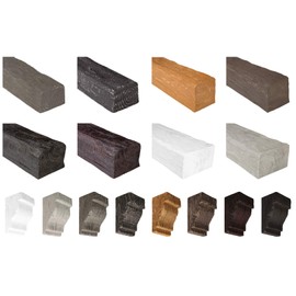 COSCA DK90 Beam Console Made of Polyurethane, Decorative Console, PU Console, Wood Look (Light Oak - 75 x 120 mm), Interior Decoration, Decorative Console