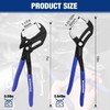 WORKPRO 2-Piece 7-Inch Pliers Wrench & 10-Inch Groove Joint Pliers