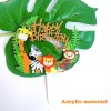 CONEJO MODA Decoración Pastel La Selva Animales Letrero Feliz Cumpleaño