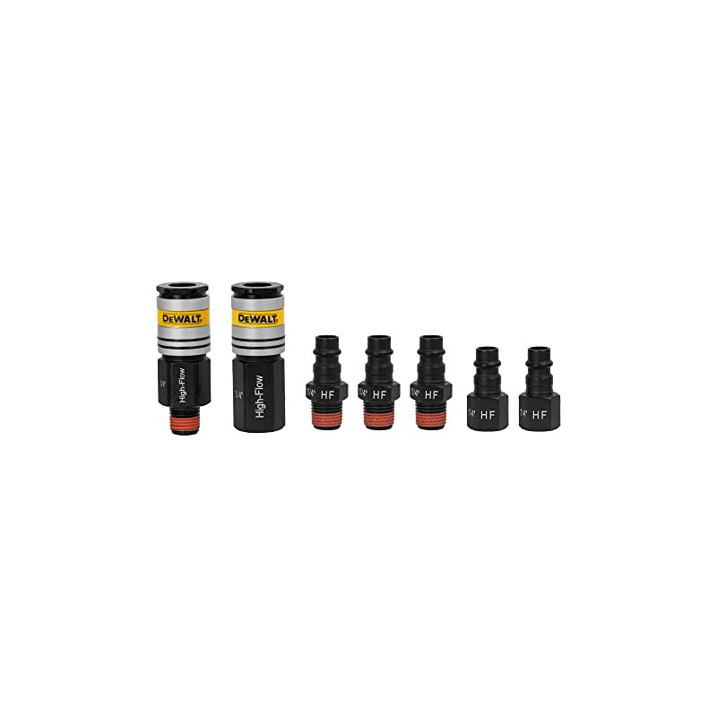 Dewalt DXCM036-0205 7-Piece High Flow Couplers and Plugs 1/4 in.
