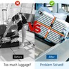 ViddVoom 2 Pack Luggage Straps with Combination Lock and Name