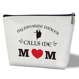 bxtala Dance Makeup Bag - Dancer Mom, Cosmetic Bag for Women Large Capacity Cosmetic Bag Appreciation Gift for Family friend,Travel Accessories Organizer Storage Makeup Bag With Zipper-36