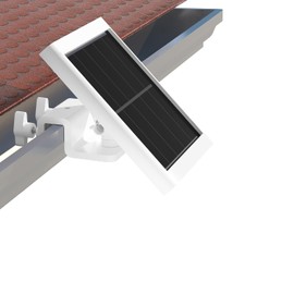 Gutter Mount Compatible for Ring Solar Panel, 360°Adjustable Universal Solar Panel Ring Gutter Mount for Arlo, Eufy, Wyze, Reolink Solar Panels (Camera Not Included)