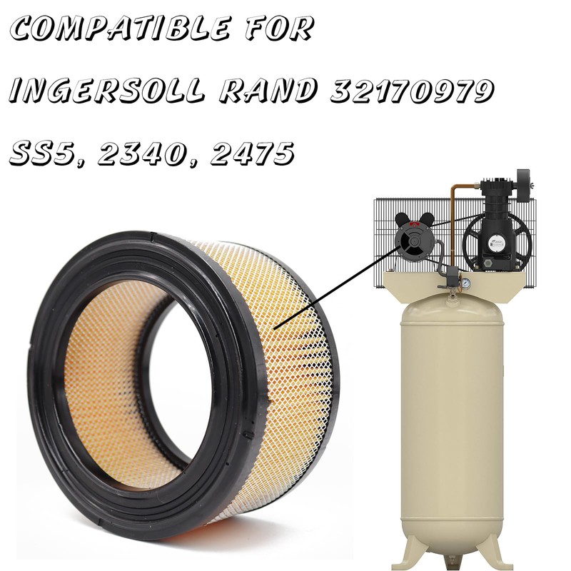 2 Packs Air Compressor Air Intake Filter Elements Compatible for