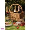 Red Hamper Double Steamed 6 Bottle Holder Drinks Basket
