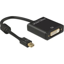 Delock Adaptor Mini Displayport 1.2 Male to DVI Female 4K Active Black