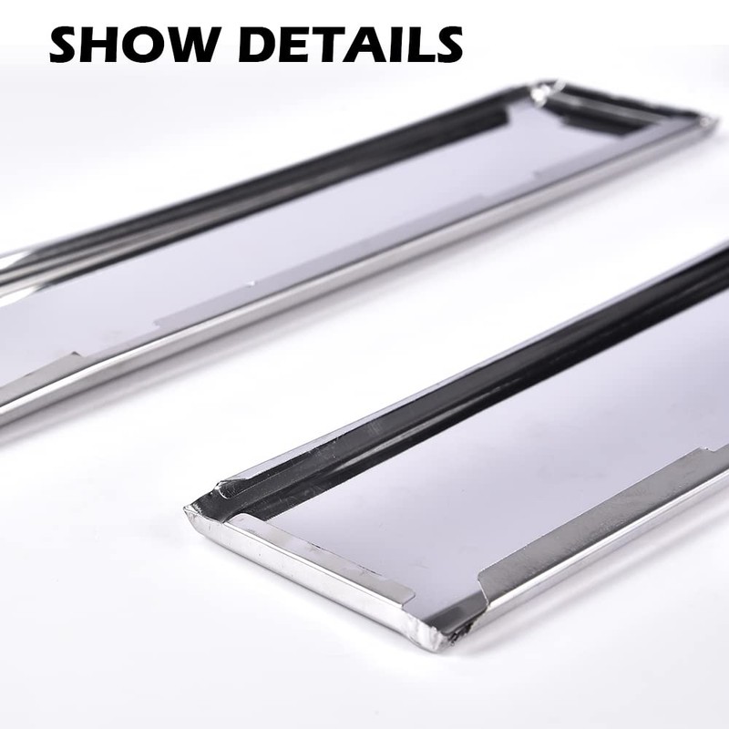 CROSSDESIGN Front Lower Fender Chrome Molding Trim Compatible with 1981-1988