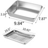 GOVNPJ Set of 3 Breading Pans, Chicken Cutlet Dredging Trays