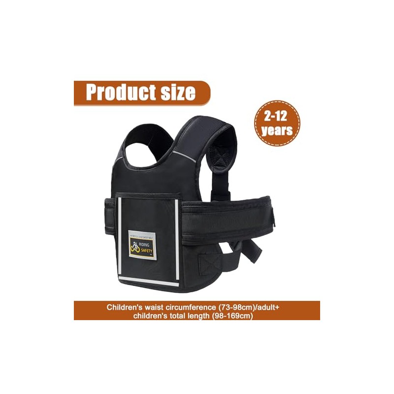 Children's Motorcycle Safety Belt, Motorcycle Children's Belt, Adjustable Children's Motorcycle