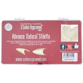 Pro Impressions 500-Piece Advance Natural Stiletto Nail Tips Set