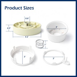 W10721967 Washer Pulley Clutch Kit and W10006384 Drive Belt Replacement for Whirlpool Maytag Kenmore Washing Machine Replaces W10006356 W10006354 W10239973 PS10057144 WTW5000DW1 MVWX655DW1