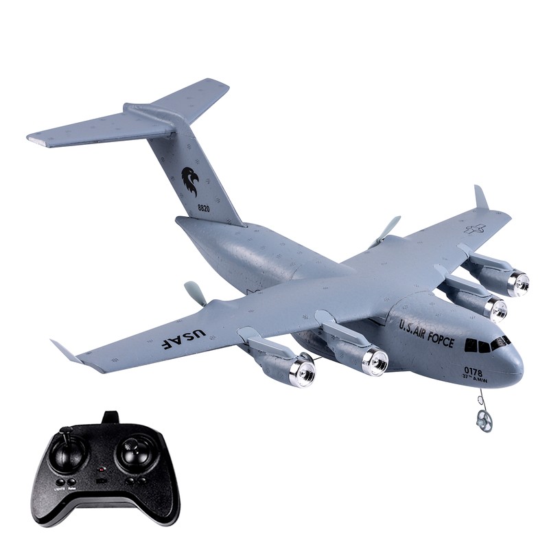 Remote Control Airplane, Transport 390mm Wingspan 2.4GHz 2CH 6-Axis Gyro