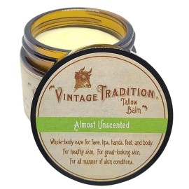 Vintage Tradition Beef Tallow All Purpose Balm - Healing, Hydrating Mild...