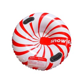 Perfeclan Inflatable Snow Tube, Inflatable Sled Gift Portable Sleigh Snow Sledge Skiing Tube Inflatable Snow Ring for Family Activities