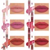 Flüssiger Matt Lippenstift Set, 6 Stück Velvet Lipstick Langanhaltend mit
