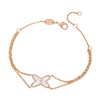 Hand Chain Bracelet, Rose Gold Bracelets For Women Mother-Of-Pearl X