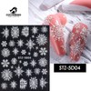 COLORBIRD Nail Sticker Christmas Parts, Snowflake, Cute, Snowflake, Snowflake, 3D