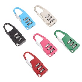 EXCEART 4 Digit Lock Mini Locks 6pcs 3 Digit Lock Hanging Luggage Locks Mini Cipher Lock for Backpack Drawers Suitcase Baggage Locker Locks Jewelry Box Password Padlock