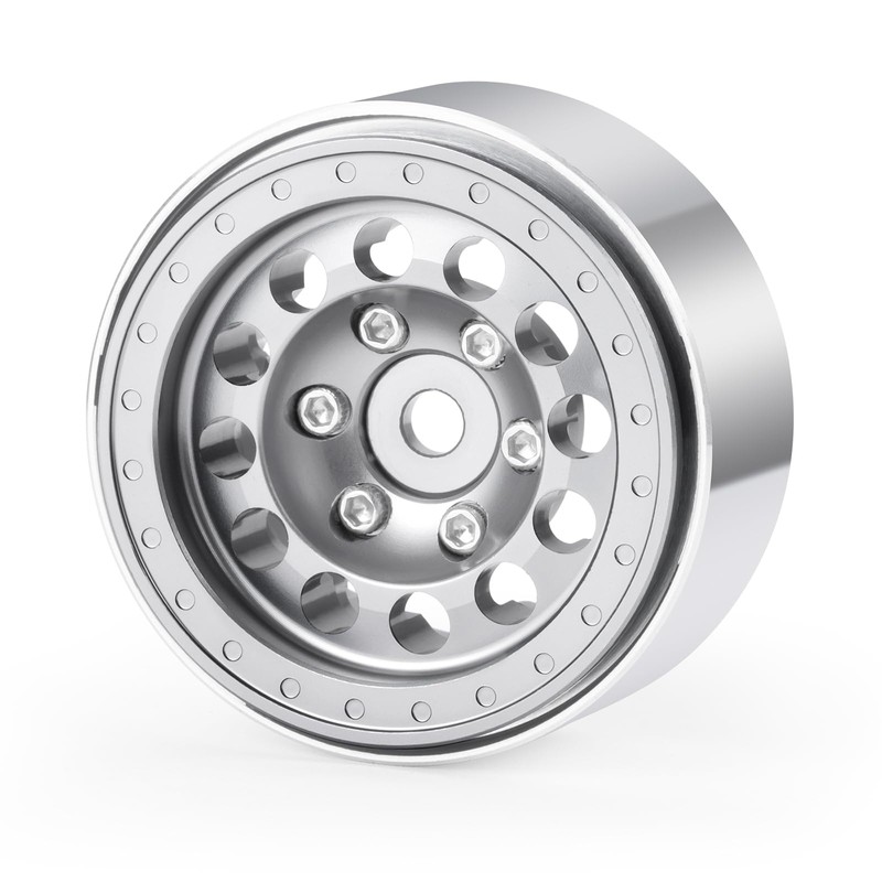 Zolikar 1.0 Beadlock Wheels Rim Aluminum Alloy 1.0" Wheels 4Pcs,