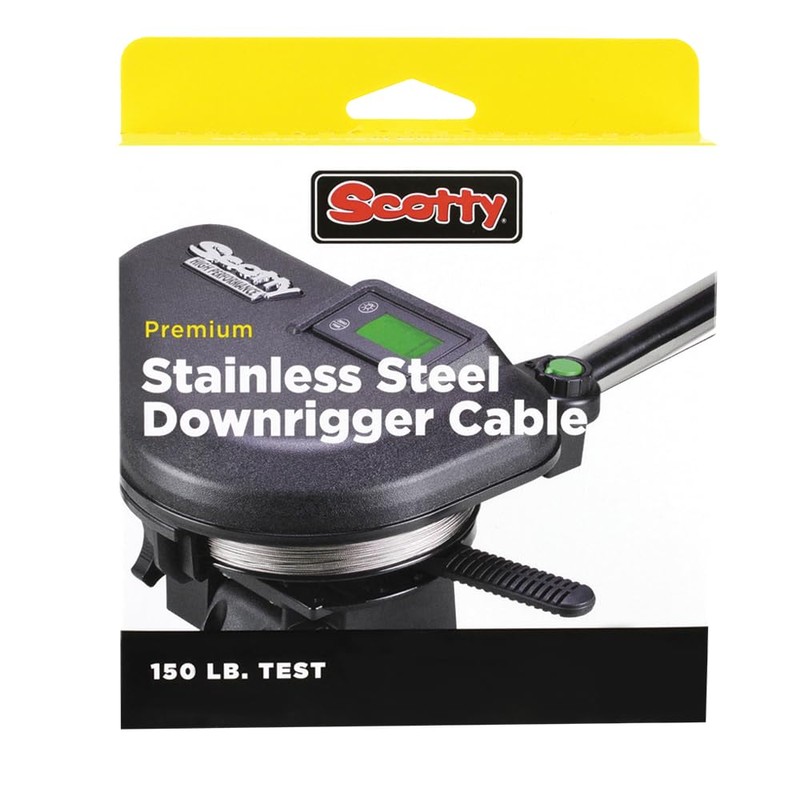 Scotty #1001K Premium Stainless Steel Replacement Downrigger Cable with Kit