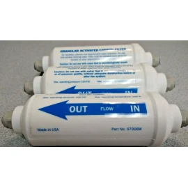 GENERIC GAC FILTER FOR DRINKING WATER & RO SYSTEMS—S7206W INCLUDES 1/4" JG QUICK CONNECT