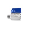 QWORK Mini Ball Valve, 4 Pack 1/4" NPT Female and