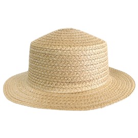 by Robelli Kids Natural Straw Easter Bonnet Boater Hats for Girls Or Boys - 55cm for Egg Hunt/Parades (Cloche Hat 1)