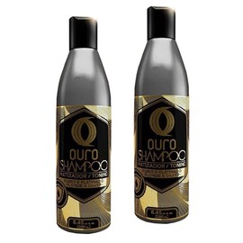 Ouro Hair Products 2 BOTTLES - Ouro Blonde & Silver Toning Shampoo 8.45oz (rubio y platinado matiz)