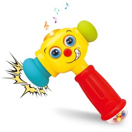 HOLA Baby Toy from 1 Year Music Hammer Game with Rattle, Educational Games Birthday Gift Children's Toy from 1 Year Boy Girl with Light and Sound