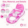 Inflatable Adult Pool Lounger – Tropical Leaf Reclining Float with