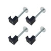 Truck Tool Box Mounting Kit Aluminum Alloy J Hooks Pickup
