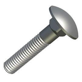 M6x35mm Flachrundschrauben mit Vierkantansatz von Keple, 50 Pack, Pilzkopfschrauben mit Vierkanthals, Tor, Tür, Kopfteilbolzen, Verzinkt Schlossschrauben mit Halbrundkopf, Schlittenschrauben DIN603