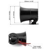 QWORK Electric Siren Horn, 2 Pack DC 12V Security Loud