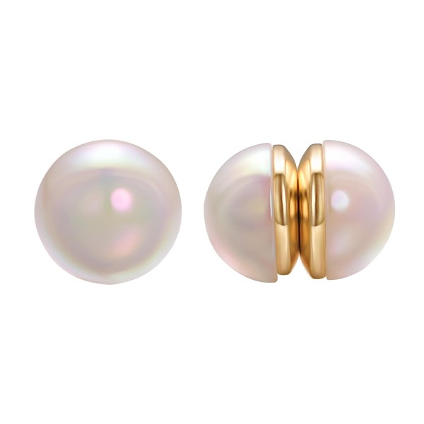 Airokiy Clip-On Earrings Women's Pearl Earrings Magnetic Without Pierced Ears