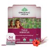 ORGANIC INDIA Tulsi Hibiscus Tea Bags - Holy Basil Herbal