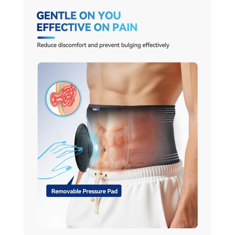 Fitomo Abdominal Binder with Pressurized Strap & 3D Pad for