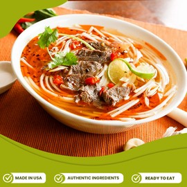 Essence of Lotus Instant Spicy Beef Pho Soup Mix — Ready-to-Eat Flavorful, Restaurant-Quality Pho broth, Made in the US (Spicy Beef Soup Mix, 12-Pack)