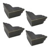 Mcredy Corner Protectors for Furniture,4 Pack Table Corner Protectors Metal