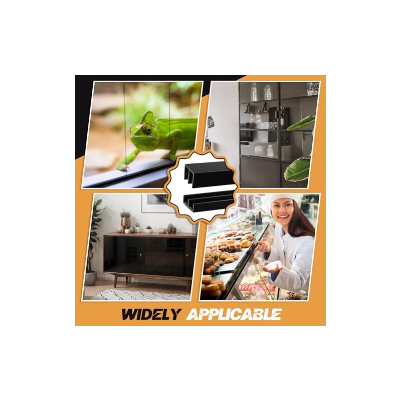 Landical 2 Sets Plastic Sliding Door Track Set for Cabinet
