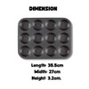 Invero® 12 Cup Non-Stick Oven Tray Ideal for Baking Muffins,
