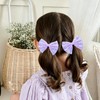 5" Glitter Purple Hair Bows for Girls Alligator Clips Sparkly