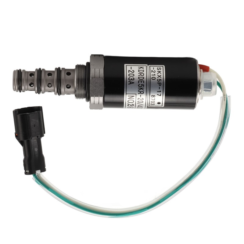 Alloy Steel Excavator Hydraulic Pump Solenoid Valve KDRDE5KR‑20/40C13‑203A for KOBELCO